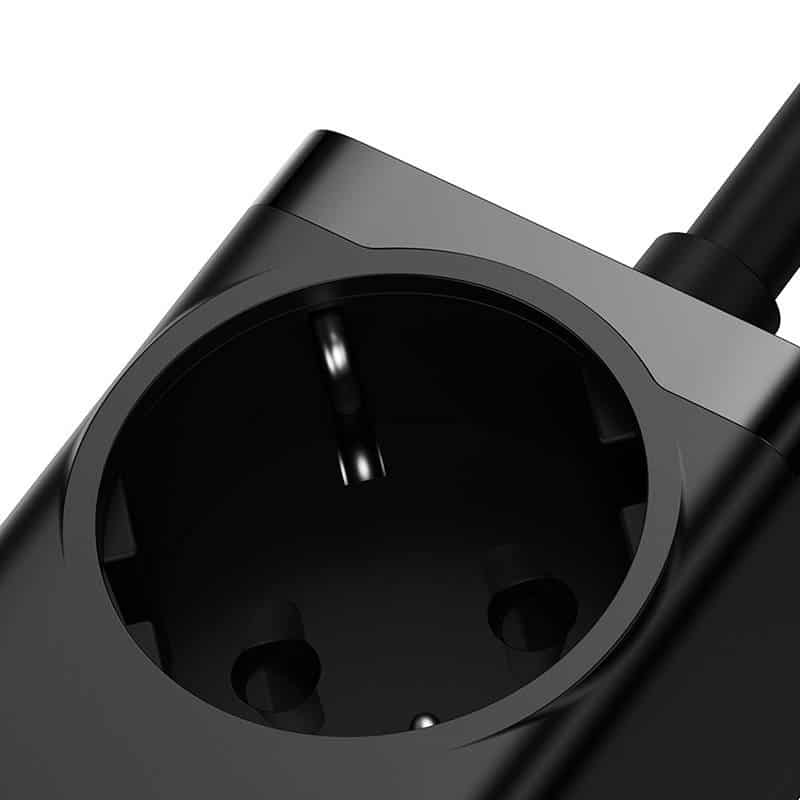 Baseus - Φορτιστής Τοίχου/Πολύπριζο (PSZM000401) - GaN3 Pro, 2xUSB, 2xUSB-C, AC, 100W - Μαύρο - Image 6