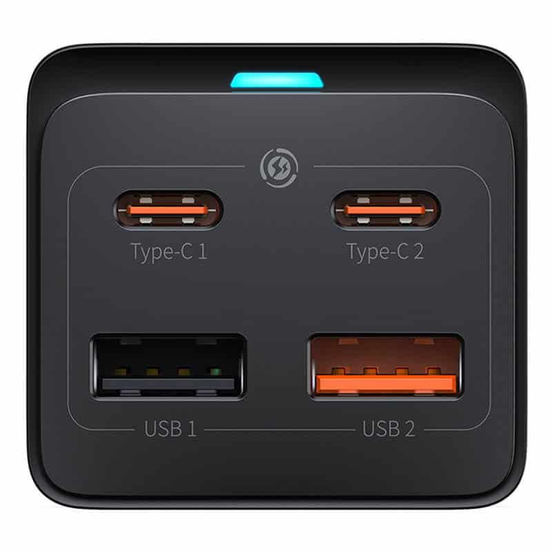 Baseus - Προέκταση Καλωδίου (PSZM000901) - Powerstrip GaN3 Pro 2xUSB + 2xUSB-C + AC, 65W - Μαύρο - Image 3