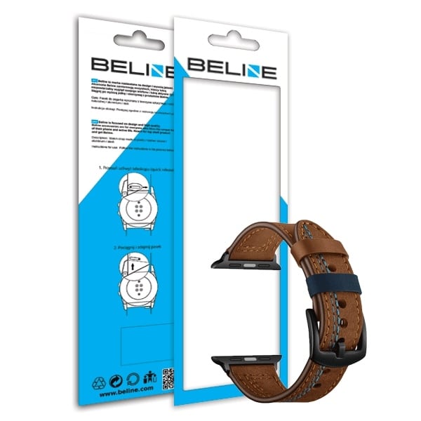Beline λουράκι ρολογιού 22mm Casual καφέ - Image 3