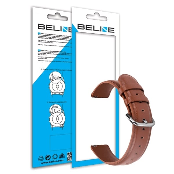 Beline λουράκι 22mm Elegance καφέ - Image 5