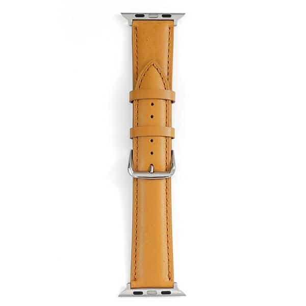 Beline pasek Apple Watch Leather 42/44/45/49mm jasnobrązowy /light brown - Image 2