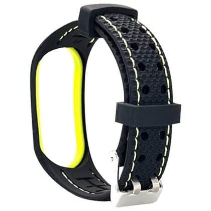 Beline λουράκι Mi Band 7 Sport μαύρο/λαχανί