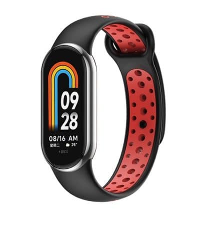 Beline λουράκι Mi Band 8 design μαύρο-κόκκινο
