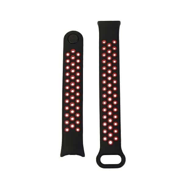Beline λουράκι Mi Band 8 design μαύρο-κόκκινο - Image 2