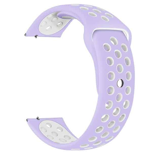 Beline λουράκι ρολογιού 20mm Sport Silicone σε μοβ-λευκό χρώμα σε μοβ/λευκό κουτί - Image 3