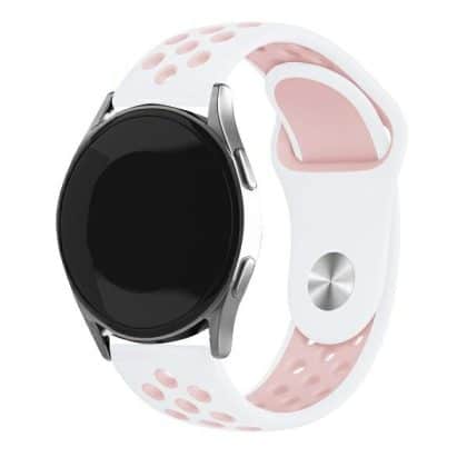 Beline λουράκι 20mm Sport Silicone σε Λευκό/Ροζ Χρώμα σε Λευκό/Ροζ