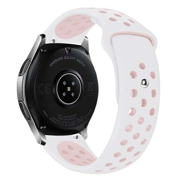 Beline λουράκι 20mm Sport Silicone σε Λευκό/Ροζ Χρώμα σε Λευκό/Ροζ - Image 2