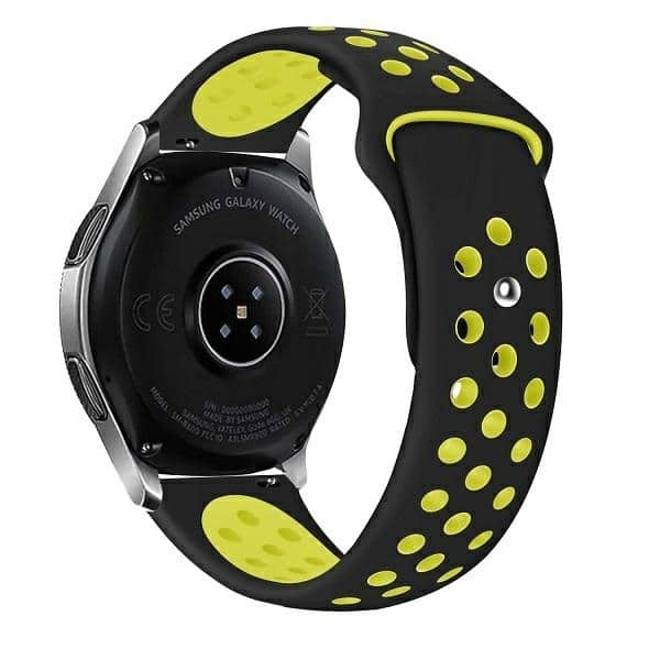 Beline Ρολόι Λουράκι 22mm Sport Silicone μαύρο-κίτρινο - Image 2
