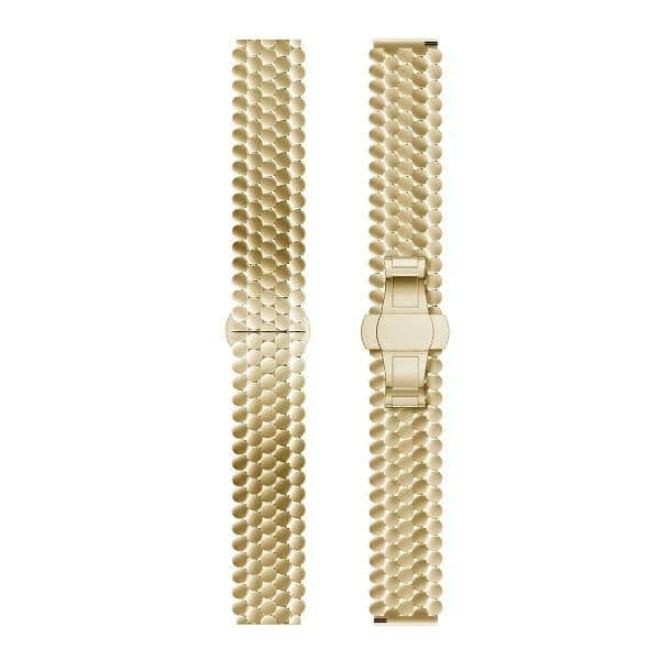 Beline μπρασελέ μεταλλικό ρολογιού 20mm Honeycomb χρυσό /gold box - Image 2