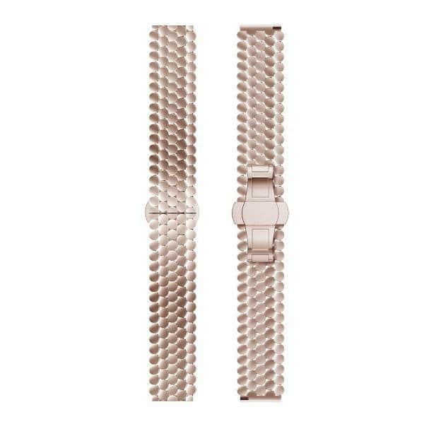Beline μπρασελέ μεταλλικό ρολογιού Honeycomb 20mm ροζ-χρυσό /rosegold σε κουτί - Image 2