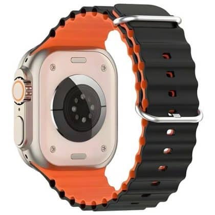 Beline λουράκι Apple Watch Silicone Waves 38/40/41mm μαύρο-πορτοκαλί κουτί