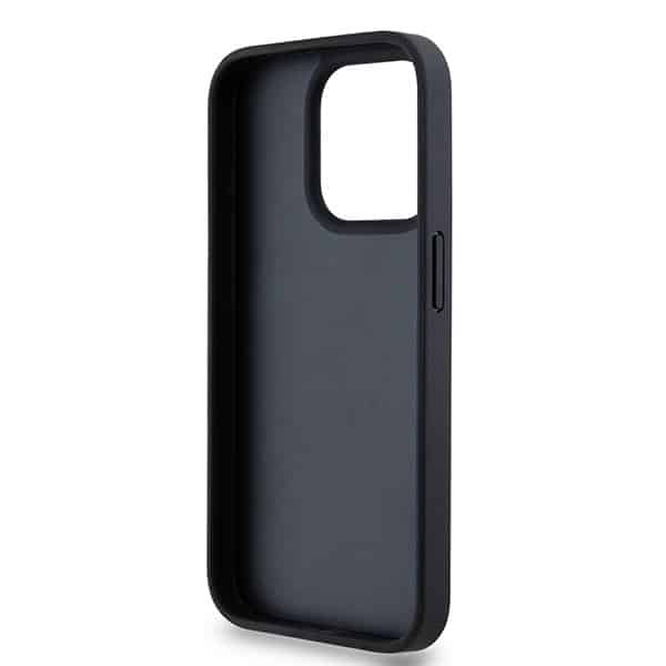 DKNY Leather Mono Stripe & Metal Logo - θήκη για Apple iPhone 15 Pro - Μαύρο - Image 7