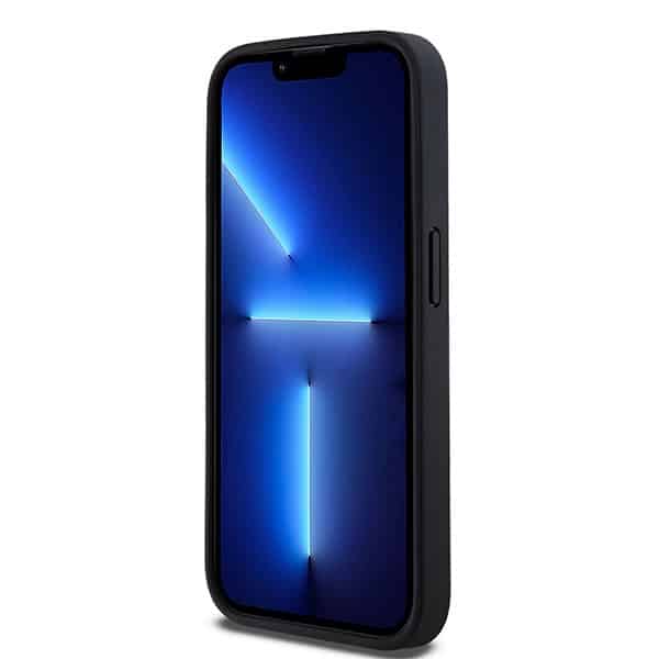 DKNY Leather Mono Stripe & Metal Logo - θήκη για Apple iPhone 15 Pro Max - Μαύρο - Image 5
