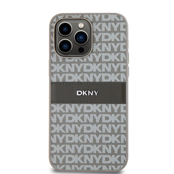 DKNY Leather Mono Stripe & Metal Logo - θήκη για Apple iPhone 14 Pro - Πολύχρωμο - Image 3