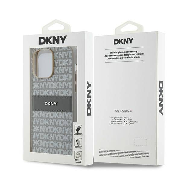 DKNY Leather Mono Stripe & Metal Logo - θήκη για Apple iPhone 14 Pro - Πολύχρωμο - Image 8