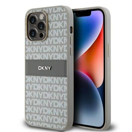 DKNY Leather Mono Stripe & Metal Logo - θήκη για Apple iPhone 14 Pro Max - Πολύχρωμο