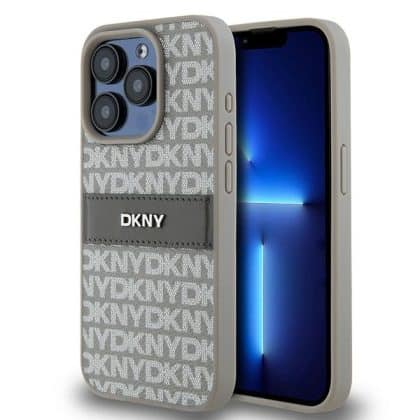 DKNY Leather Mono Stripe & Metal Logo - θήκη για Apple iPhone 15 Pro - Πολύχρωμο