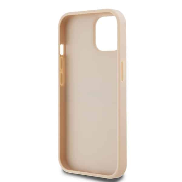 DKNY Leather Mono Stripe & Metal Logo - θήκη για Apple iPhone 15 Plus - Ροζ - Image 7