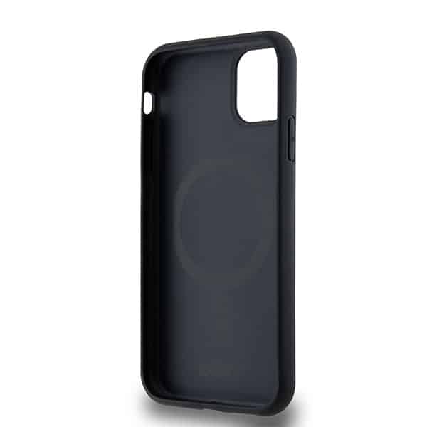 DKNY Leather Monogram Pattern Metal Logo MagSafe - θήκη για Apple iPhone 11 - Μαύρο - Image 7