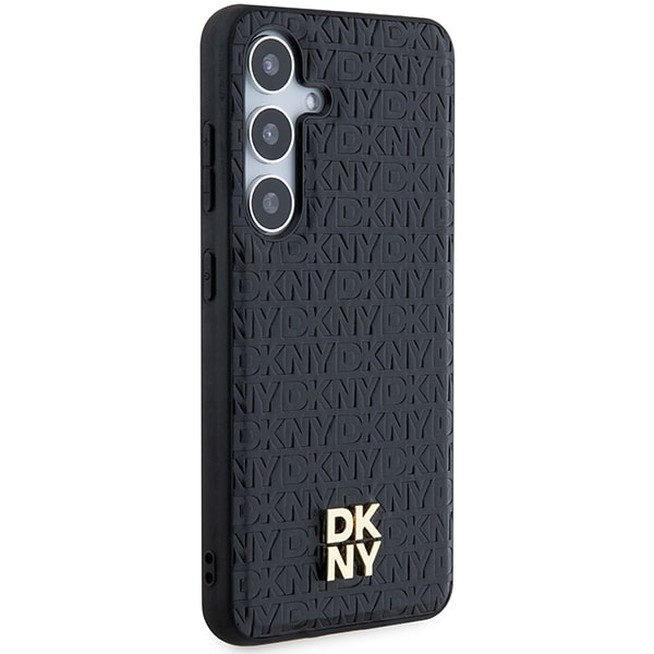 DKNY Leather Pattern Metal Logo MagSafe - θήκη για Samsung Galaxy S24 - Μαύρο - Image 4