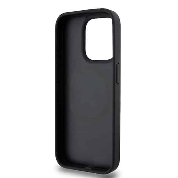 DKNY DKHMP15LPSHRPSK iPhone 15 Pro 6.1" μαύρο/black hardcase Leather Pattern Monogram Metal Logo MagSafe - Image 7
