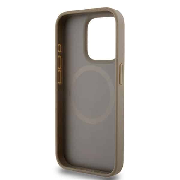 DKNY Leather Printed Pattern Metal Logo Magsafe - θήκη για Apple iPhone 15 Pro - Καφέ - Image 7