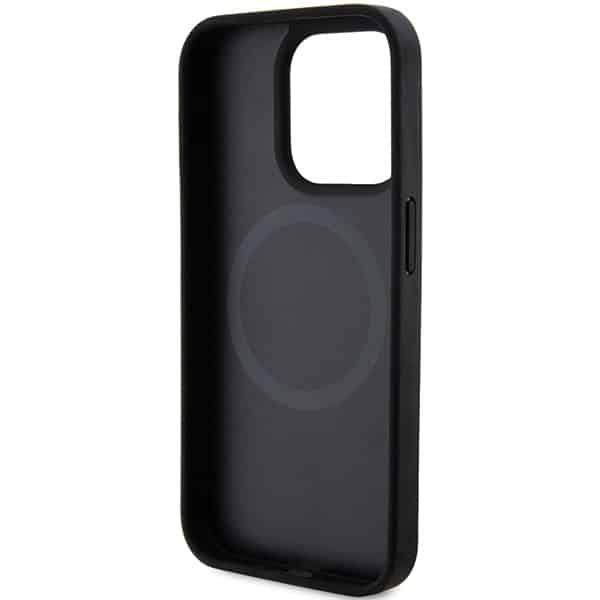 DKNY Leather Printed Pattern Metal Logo Magsafe - θήκη για Apple iPhone 15 Pro - Μαύρο - Image 7