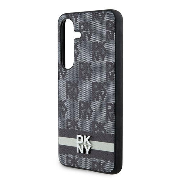 DKNY Leather Checkered Mono Pattern & Printed - θήκη για Samsung Galaxy S24 - Μαύρο - Image 6