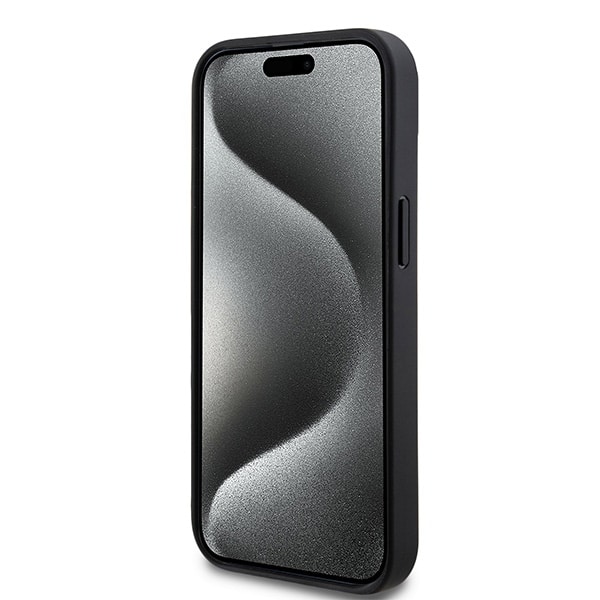 DKNY Leather Checkered Mono Pattern & Printed - θήκη για Apple iPhone 14 - Μαύρο - Image 5