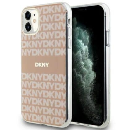 DKNY IML Mono & Stripe - θήκη για Apple iPhone 11 / XR - Ροζ