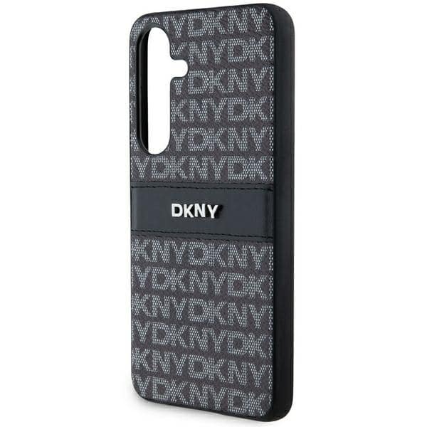 DKNY Leather Mono Stripe & Metal Logo - θήκη για Samsung Galaxy S24 - Μαύρο - Image 6
