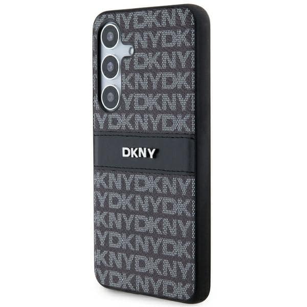 DKNY Leather Mono Stripe & Metal Logo - θήκη για Samsung Galaxy S24+ - Μαύρο - Image 2