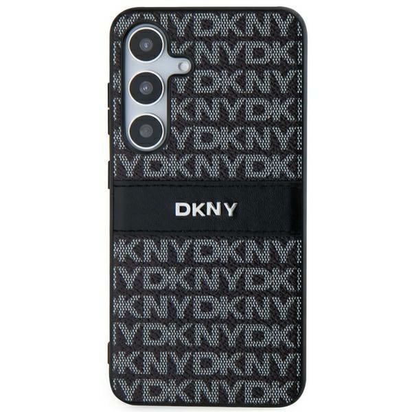 DKNY Leather Mono Stripe & Metal Logo - θήκη για Samsung Galaxy S24+ - Μαύρο - Image 3