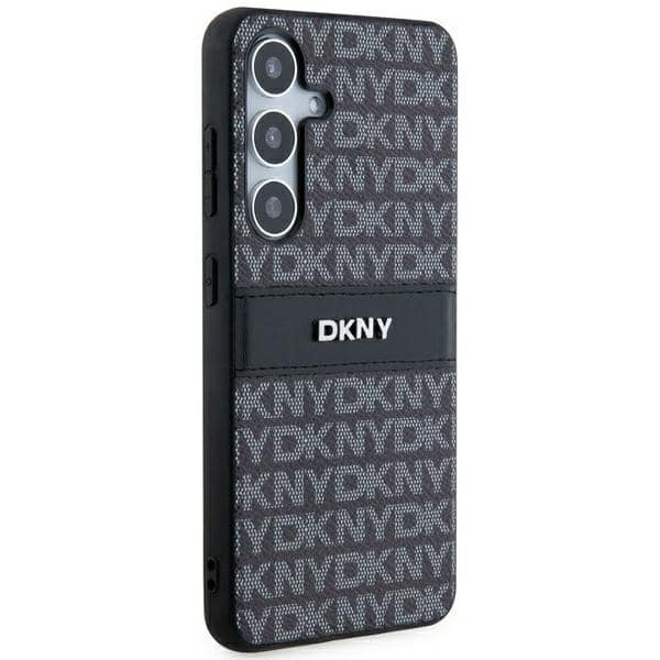DKNY Leather Mono Stripe & Metal Logo - θήκη για Samsung Galaxy S24+ - Μαύρο - Image 4