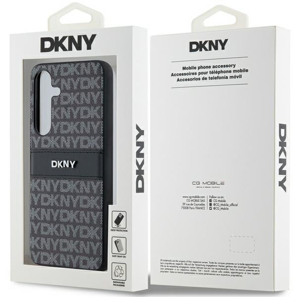 DKNY Leather Mono Stripe & Metal Logo - θήκη για Samsung Galaxy S24+ - Μαύρο - Image 8