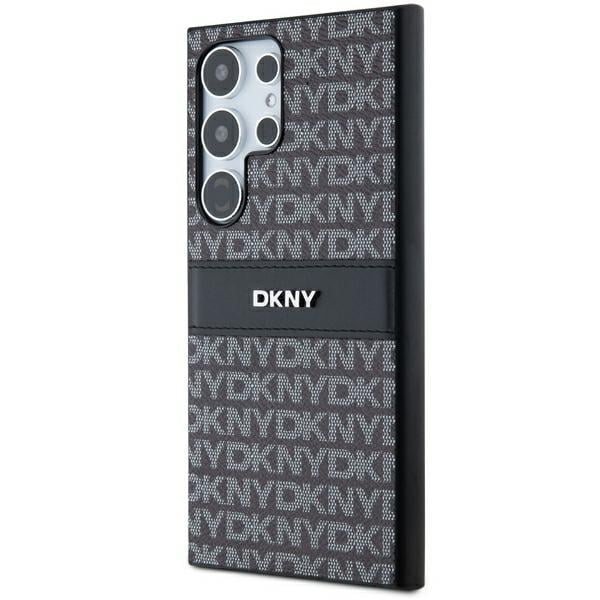 DKNY Leather Mono Stripe & Metal Logo - θήκη για Samsung Galaxy S24 Ultra - Μαύρο - Image 2