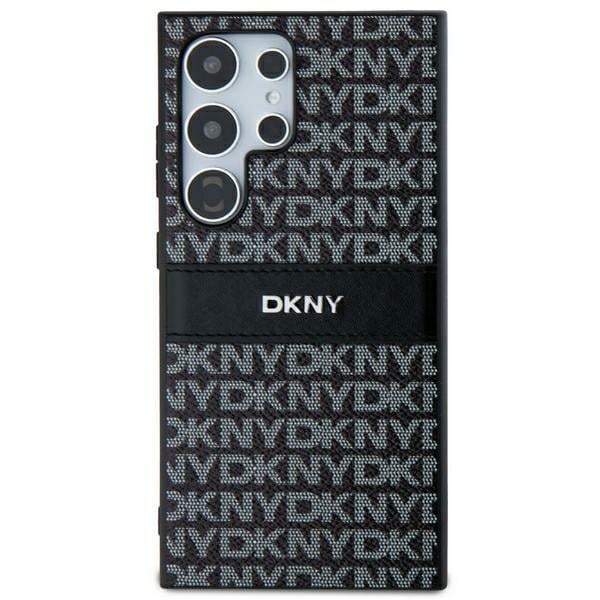 DKNY Leather Mono Stripe & Metal Logo - θήκη για Samsung Galaxy S24 Ultra - Μαύρο - Image 3