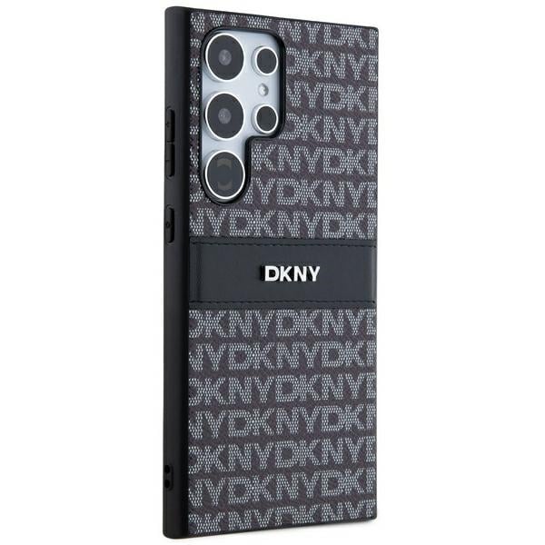 DKNY Leather Mono Stripe & Metal Logo - θήκη για Samsung Galaxy S24 Ultra - Μαύρο - Image 4