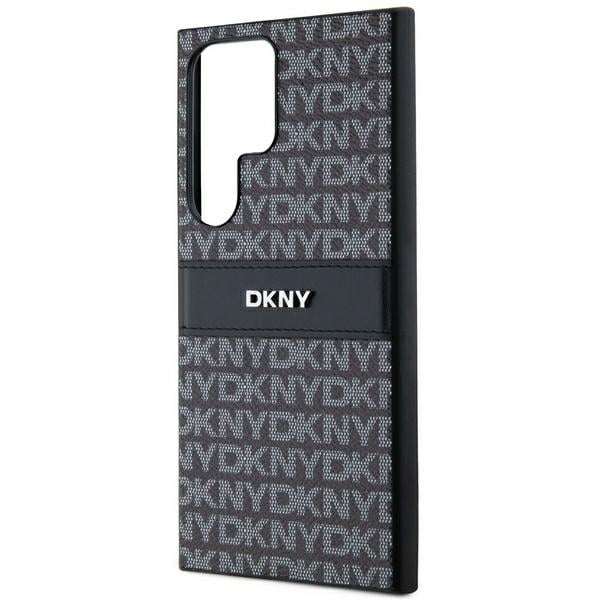 DKNY Leather Mono Stripe & Metal Logo - θήκη για Samsung Galaxy S24 Ultra - Μαύρο - Image 6