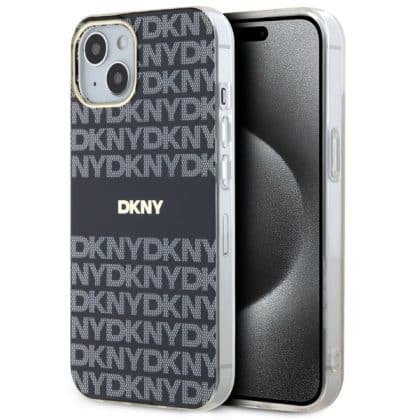 DKNY IML Mono & Stripe MagSafe - θήκη για Apple iPhone 14 / 15 13 - Μαύρο