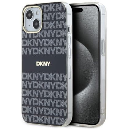 DKNY IML Mono & Stripe MagSafe - θήκη για Apple iPhone 15 / 14 13 - Μαύρο
