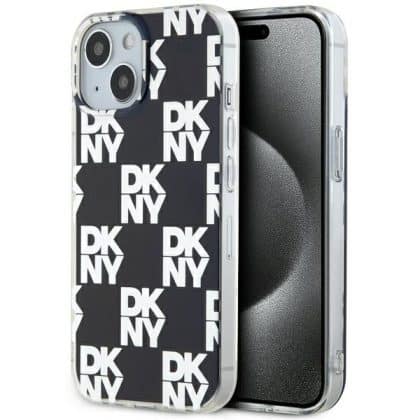 DKNY IML Checkered Mono Pattern - θήκη για Apple iPhone 15 - Μαύρο