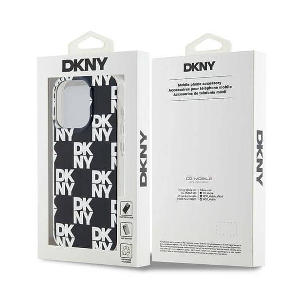 DKNY IML Checkered Mono Pattern - θήκη για Apple iPhone 15 Pro Max - Μαύρο - Image 8