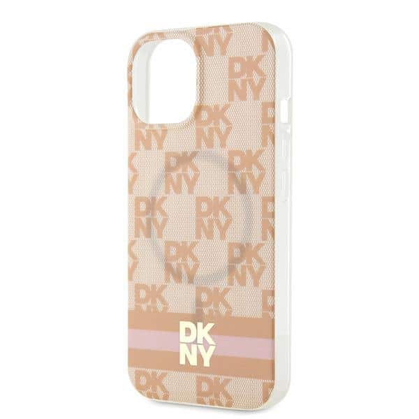 DKNY IML Checkered Mono Pattern & Printed Stripes - θήκη για Apple iPhone 15 / 14 13 - Ροζ - Image 6