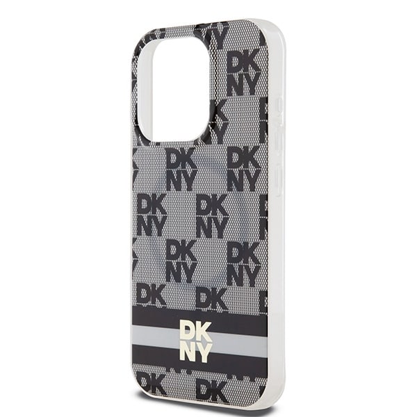 DKNY IML καρό μονοχρωματικό μοτίβο & τυπωμένες ρίγες - θήκη για Apple iPhone 14 Pro - Μαύρο - Image 6