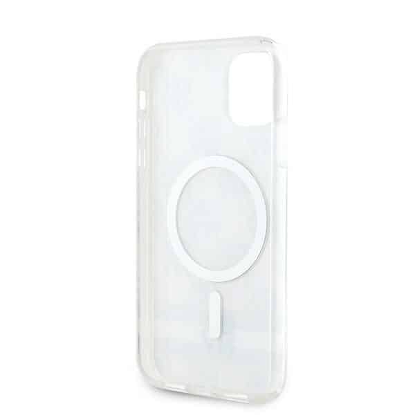 DKNY IML Checkered Mono Pattern & Printed Stripes MagSafe - θήκη για Apple iPhone 11 - Μπεζ - Image 7
