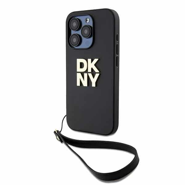 DKNY Wrist Strap Stock Logo - θήκη για Apple iPhone 15 Pro - Μαύρο - Image 2