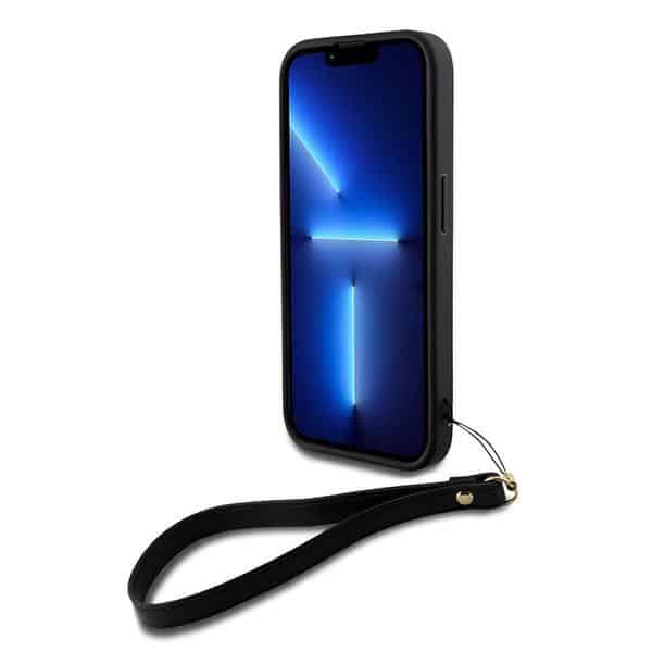 DKNY Wrist Strap Stock Logo - θήκη για Apple iPhone 15 Pro - Μαύρο - Image 4
