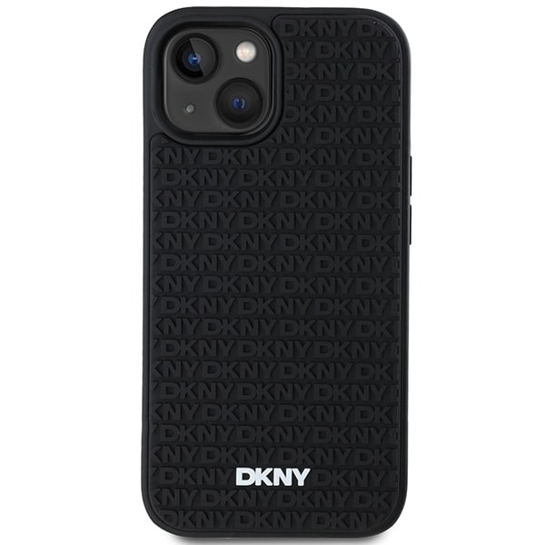 DKNY 3D Rubber Repeat Pattern - θήκη για Apple iPhone 15 Plus - Μαύρο - Image 3