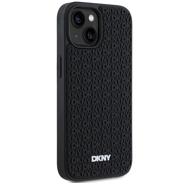 DKNY 3D Rubber Repeat Pattern - θήκη για Apple iPhone 15 Plus - Μαύρο - Image 4